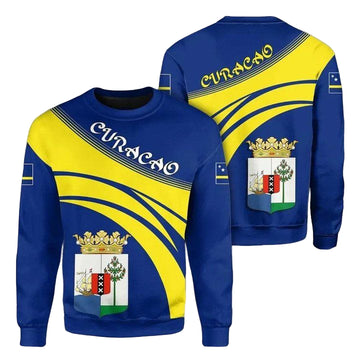 Curacao Coat Of Arms Sweater Cricket Style J5W ? Usalast