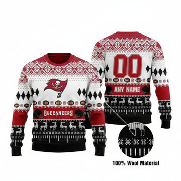 Custom Name Number Nfl Chicago Bears Playing Field Ugly Christmas Sweater ? Usalast