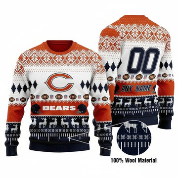 Custom Name Number Nfl Cincinnati Bengals Playing Field Ugly Christmas Sweater ? Usalast