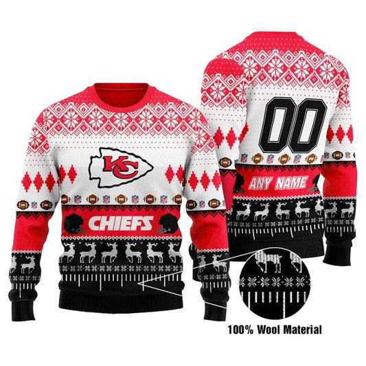 Custom Name Number Nfl Las Vegas Raiders Playing Field Ugly Christmas Sweater ? Usalast