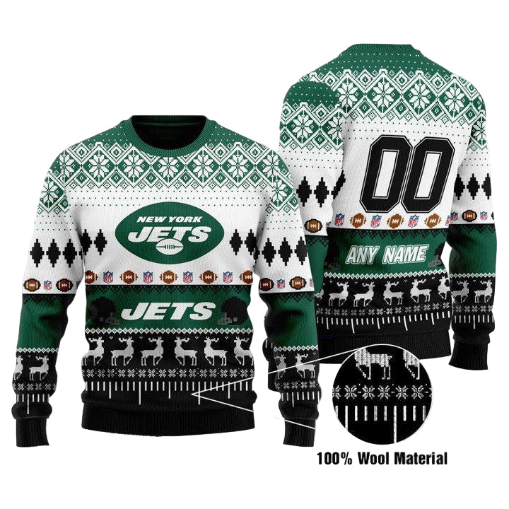 Custom Name Number Nfl Philadelphia Eagles Playing Field Ugly Christmas Sweater ? Usalast