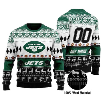 Custom Name Number Nfl Philadelphia Eagles Playing Field Ugly Christmas Sweater ? Usalast