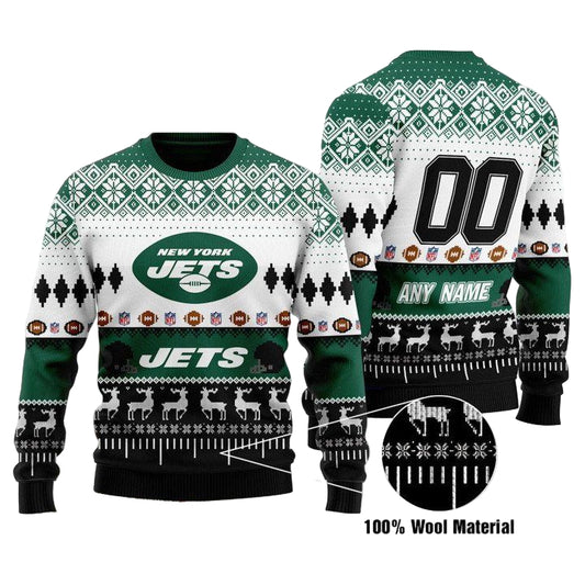 Custom Name Number Nfl Philadelphia Eagles Playing Field Ugly Christmas Sweater ? Usalast