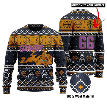 Custom Number Scooby Doo Ugly Knitted Sweater ? Usalast