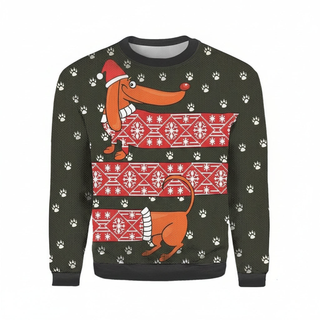 Dachshund Believe All Over Print 3d Ugly Christmas Sweater ? Usalast