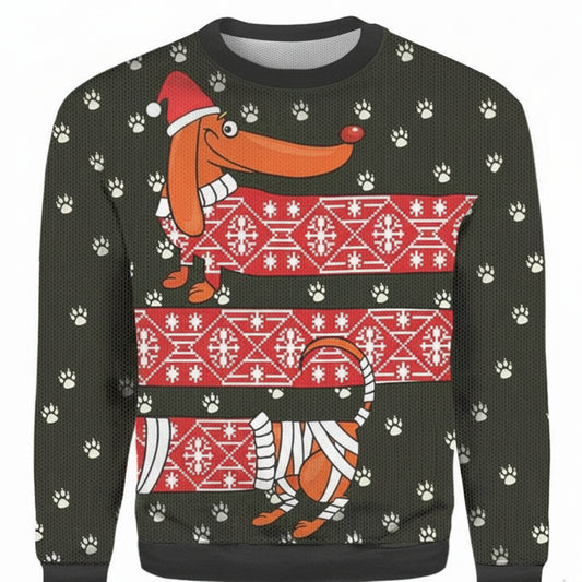 Dachshund Christmas Believe Xmas Ugly 3D Sweater ? Usalast