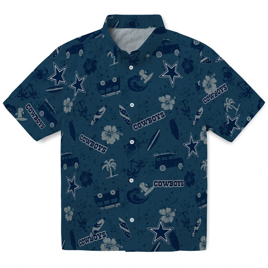 Dallas Cowboys Hawaiian Shirt - Beach Vibe | Moonbestprint