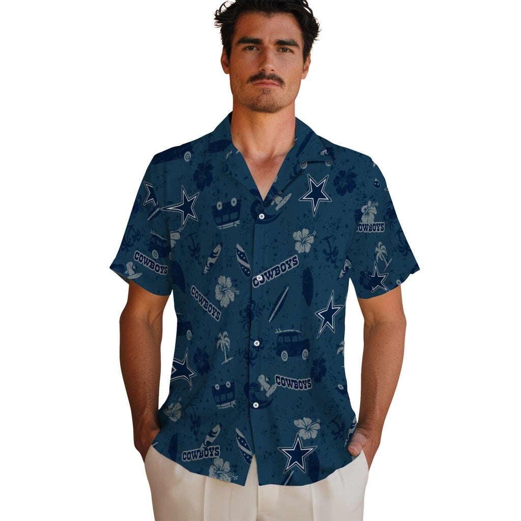 Dallas Cowboys Hawaiian Shirt - Beach Vibe | Moonbestprint