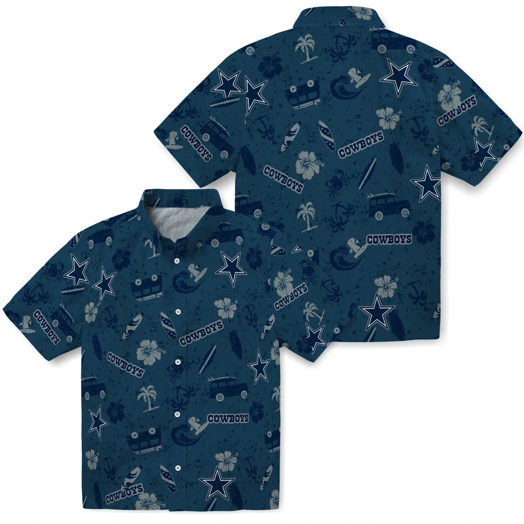 Dallas Cowboys Hawaiian Shirt - Beach Vibe | Moonbestprint