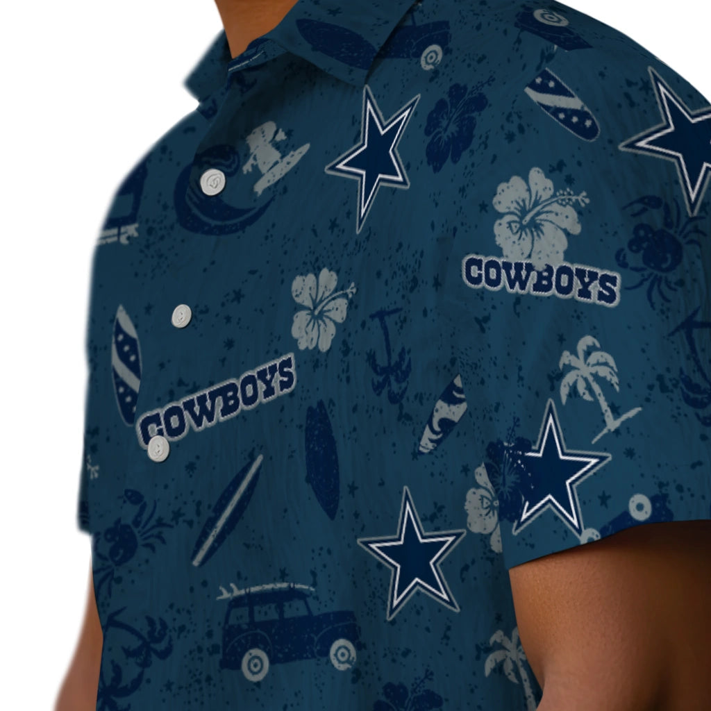 Dallas Cowboys Hawaiian Shirt - Beach Vibe | Moonbestprint