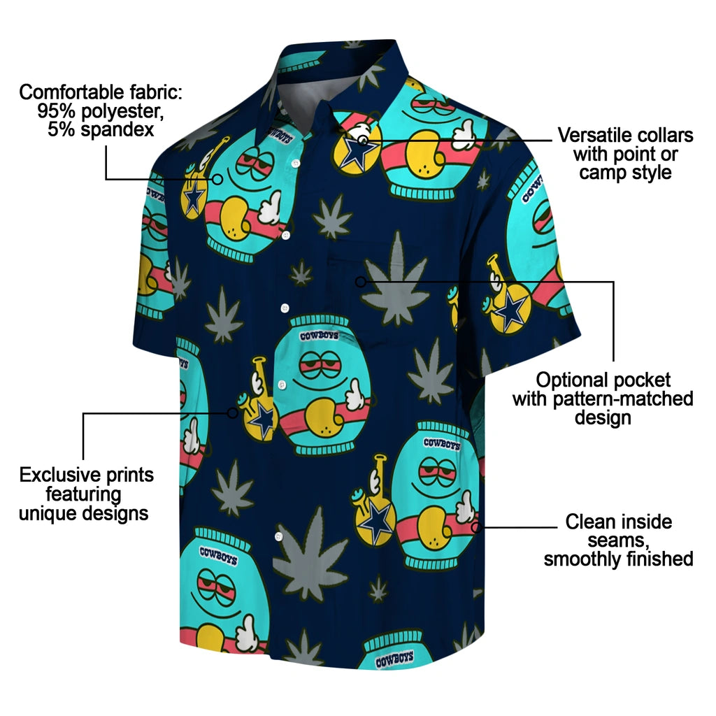 Dallas Cowboys Hawaiian Shirt - Chill Vibe | Moonbestprint