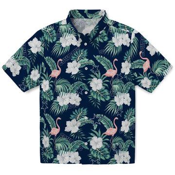 Dallas Cowboys Hawaiian Shirt - Flamingo and Hibiscus | Moonbestprint