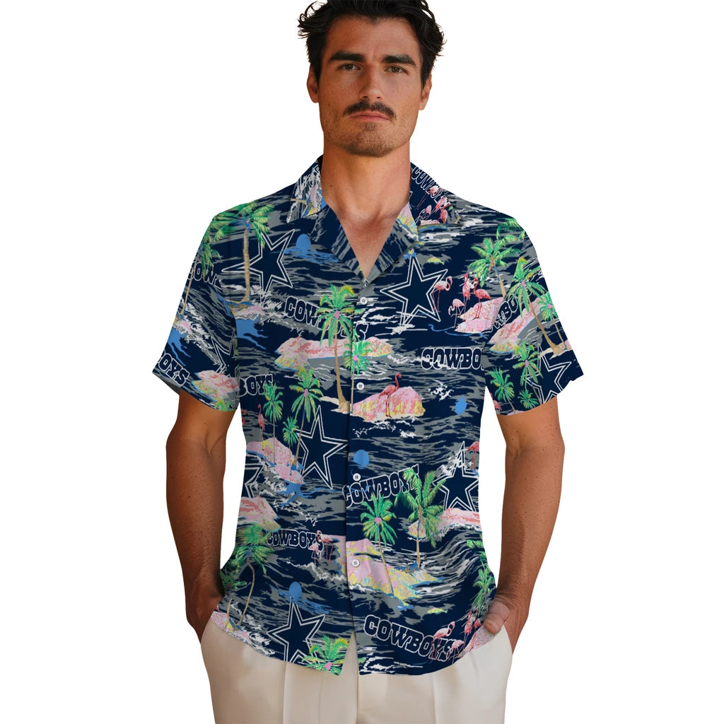 Dallas Cowboys Flamingo Retreat 2026 Hawaiian Shirt – Moonbestprint