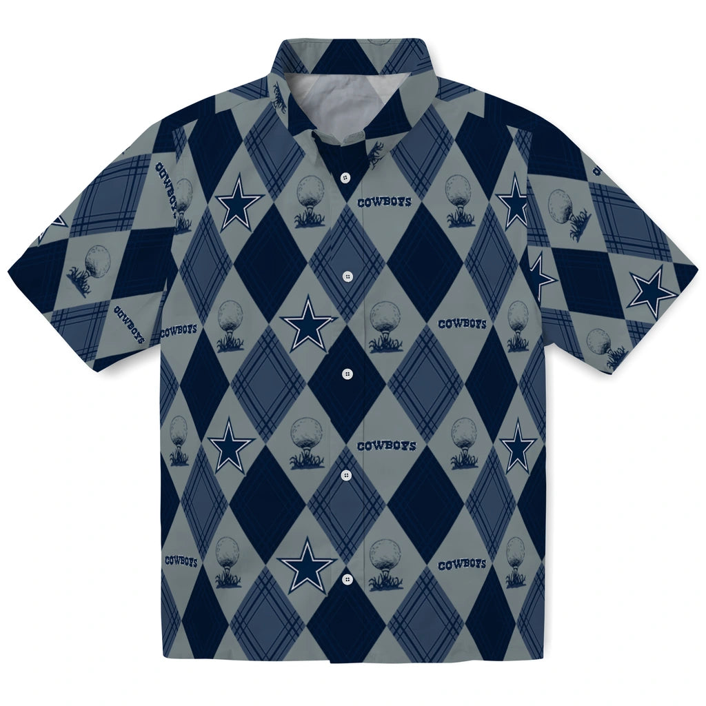 Dallas Cowboys Hawaiian Shirt - Golfing Plaid | Moonbestprint