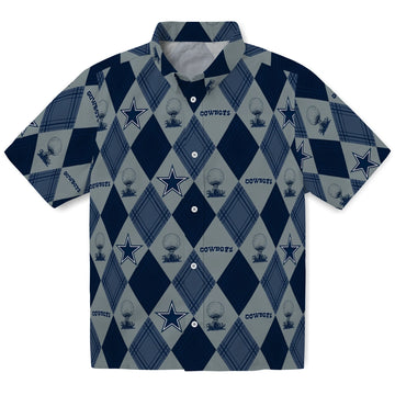 Dallas Cowboys Hawaiian Shirt - Golfing Plaid | Moonbestprint