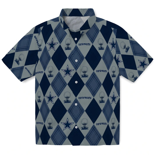 Dallas Cowboys Hawaiian Shirt - Golfing Plaid | Moonbestprint