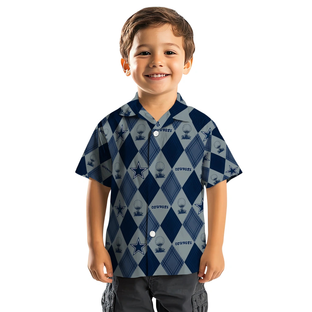 Dallas Cowboys Hawaiian Shirt - Golfing Plaid | Moonbestprint