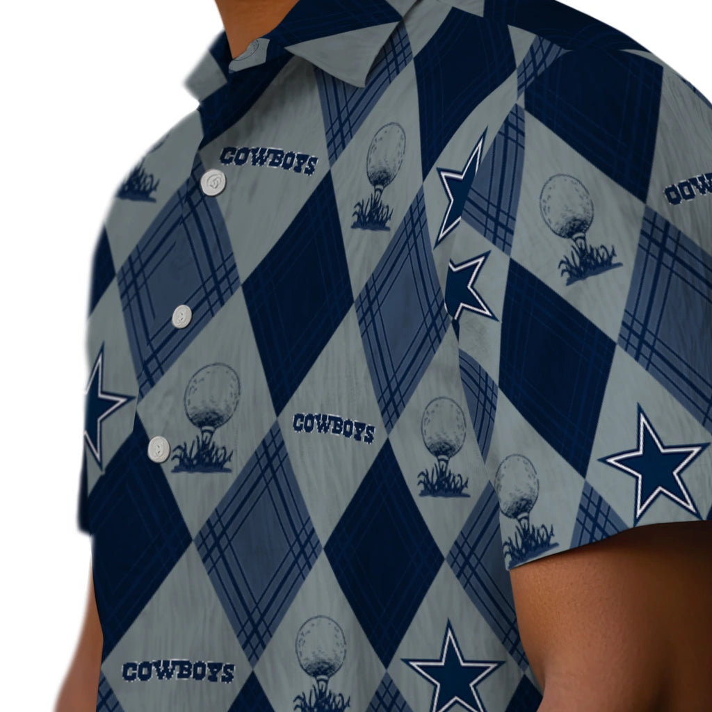 Dallas Cowboys Hawaiian Shirt - Golfing Plaid | Moonbestprint
