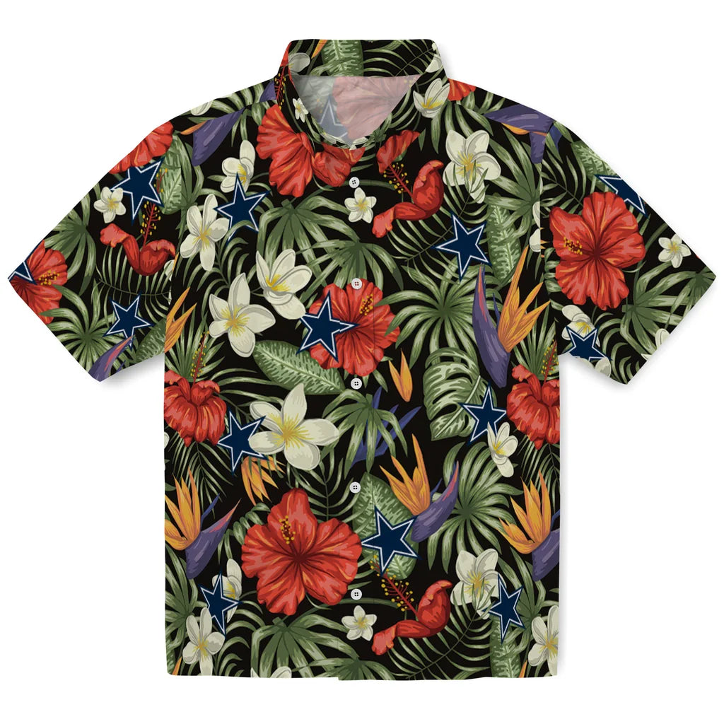 Dallas Cowboys Hawaiian Shirt - Hawaii Floral Hibiscus | Moonbestprint