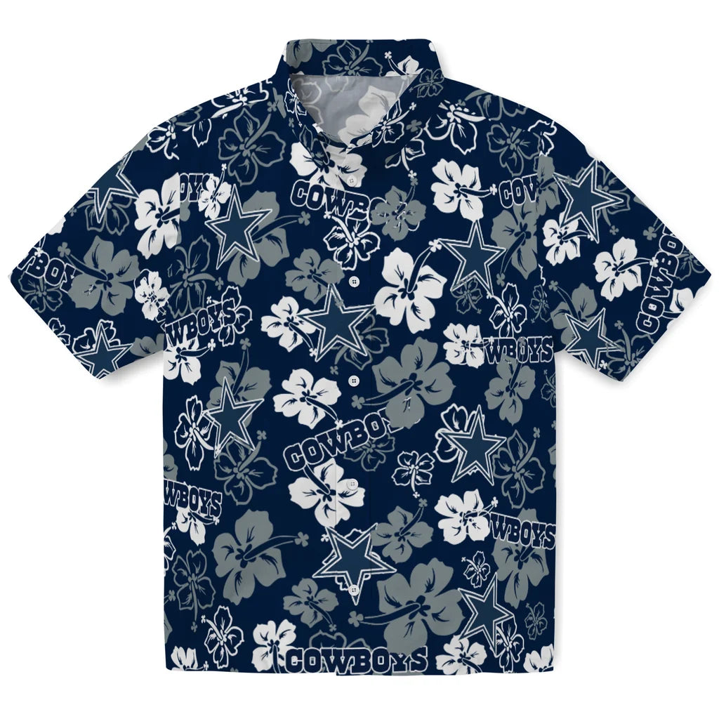 Dallas Cowboys Hibiscus Bloom Hawaiian Shirt – Moonbestprint