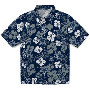 Dallas Cowboys Hibiscus Bloom Hawaiian Shirt – Moonbestprint