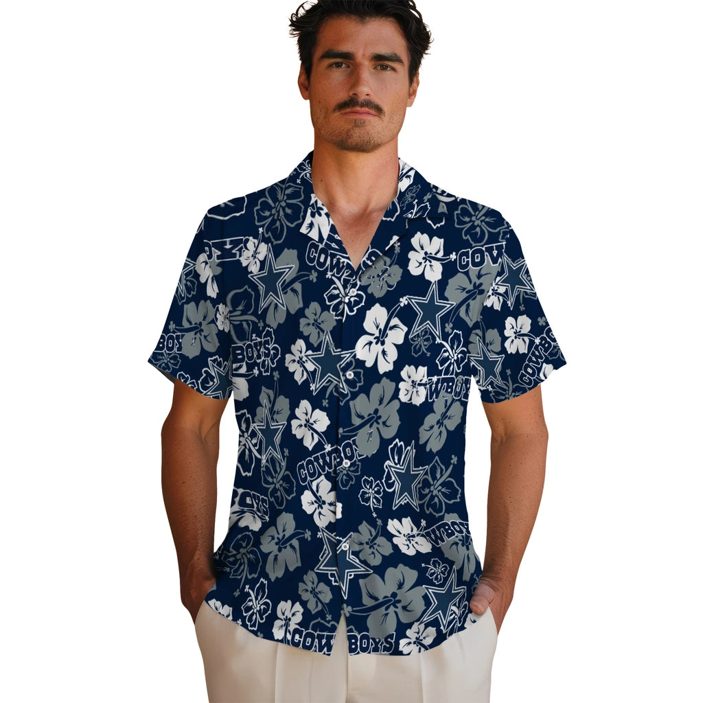 Dallas Cowboys Hibiscus Bloom Hawaiian Shirt – Moonbestprint