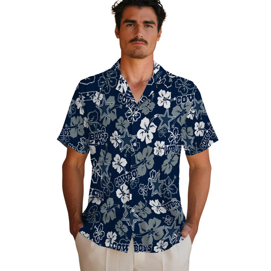 Dallas Cowboys Hibiscus Bloom Hawaiian Shirt – Moonbestprint
