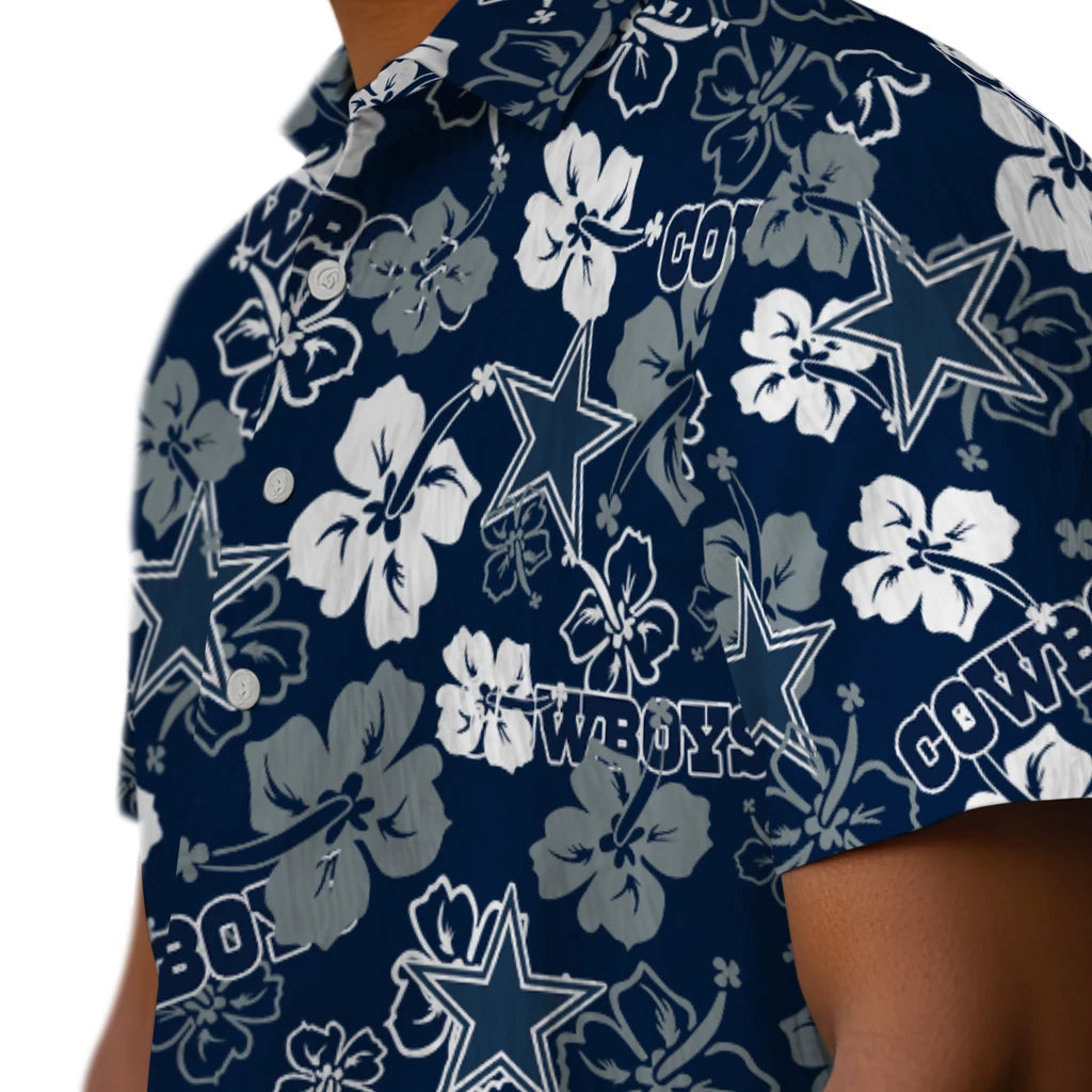 Dallas Cowboys Hibiscus Bloom Hawaiian Shirt – Moonbestprint