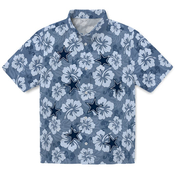 Dallas Cowboys Hawaiian Shirt - Hibiscus Cluster | Moonbestprint