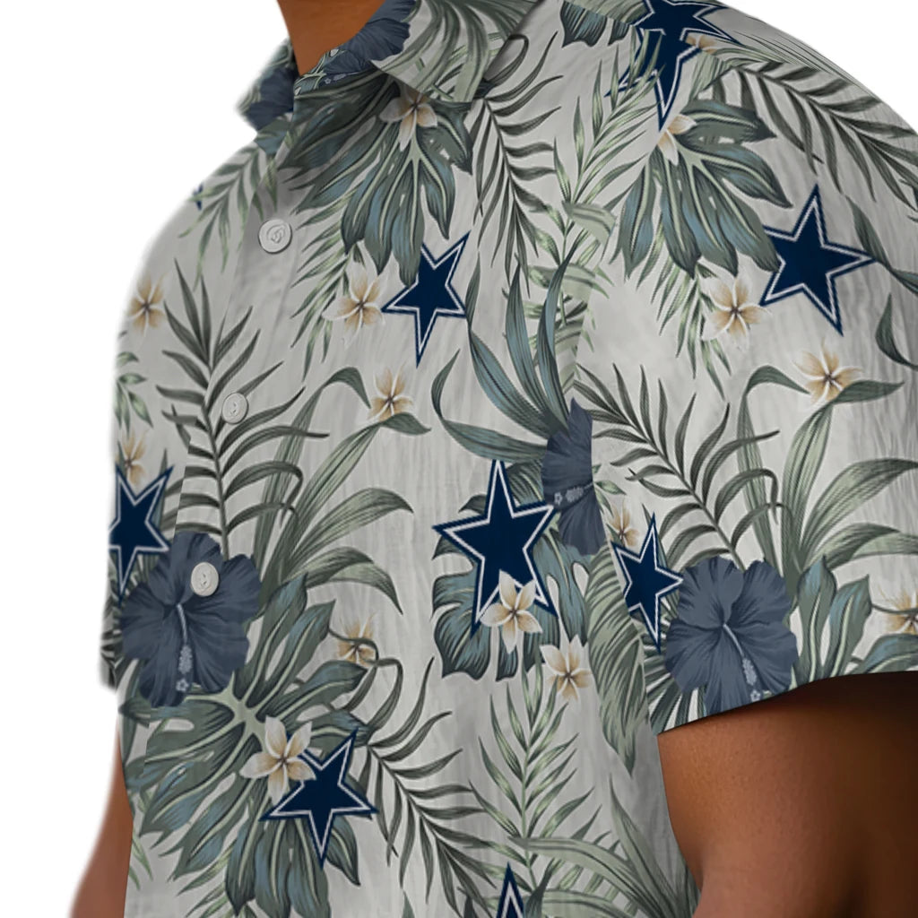 Dallas Cowboys Hawaiian Shirt - Hibiscus Designs | Moonbestprint
