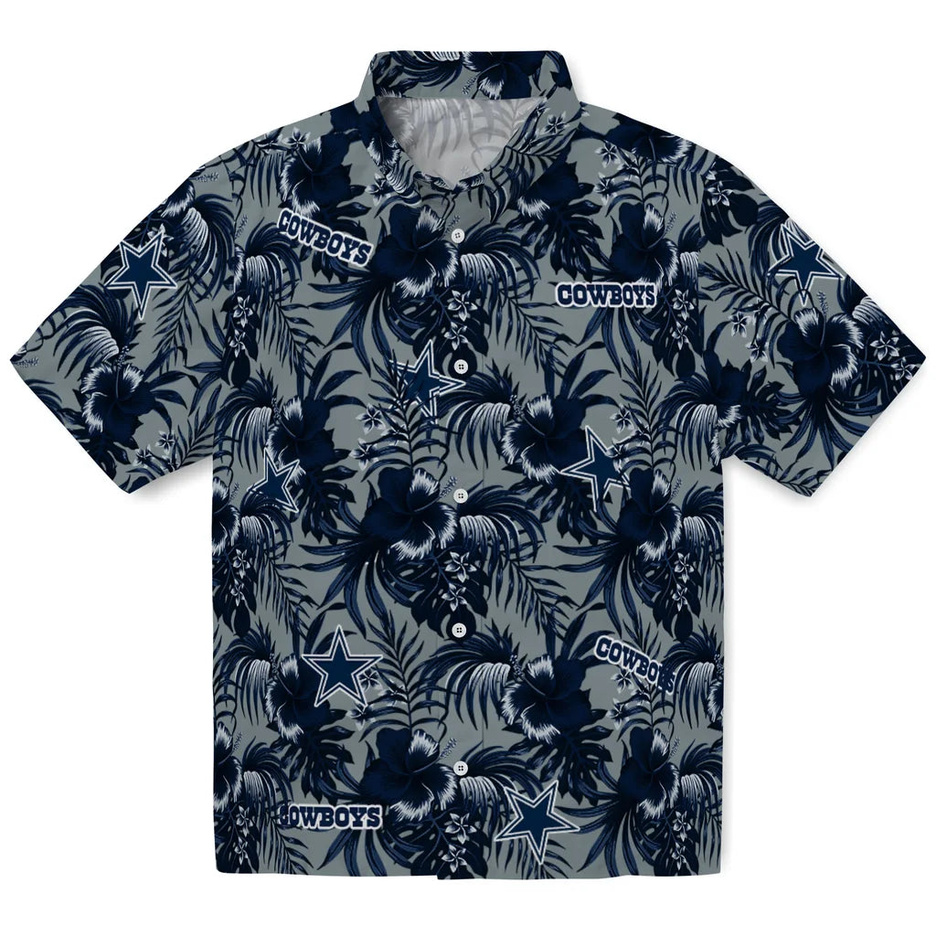Dallas Cowboys Hawaiian Shirt - Hibiscus Exotic | Moonbestprint