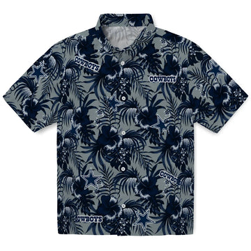 Dallas Cowboys Hawaiian Shirt - Hibiscus Exotic | Moonbestprint