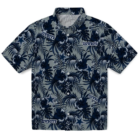 Dallas Cowboys Hawaiian Shirt - Hibiscus Exotic | Moonbestprint