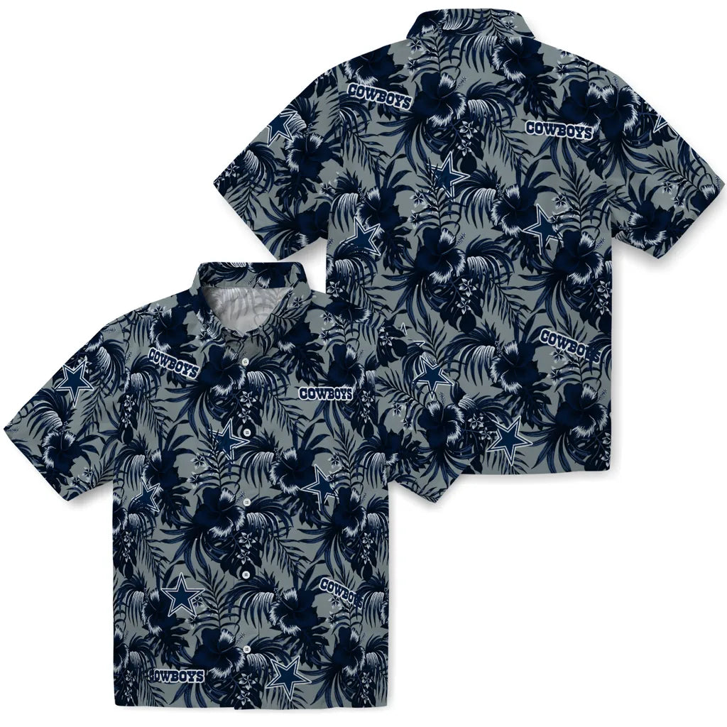 Dallas Cowboys Hawaiian Shirt - Hibiscus Exotic | Moonbestprint