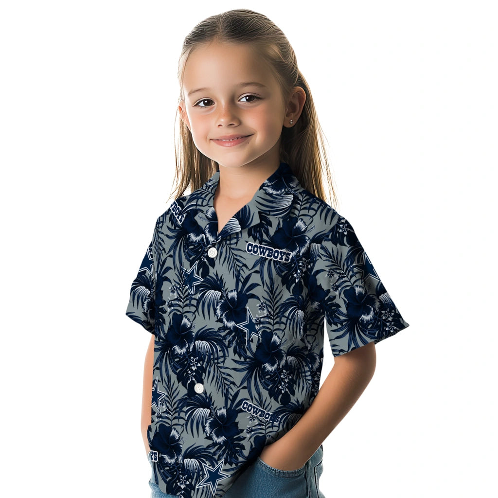 Dallas Cowboys Hawaiian Shirt - Hibiscus Exotic | Moonbestprint