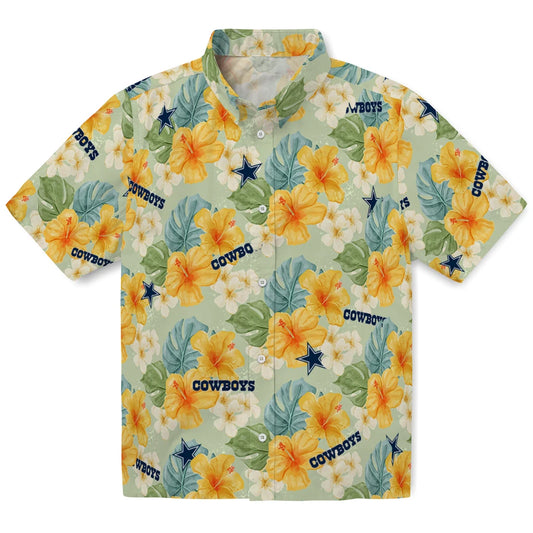 Dallas Cowboys Hawaiian Shirt - Hibiscus Mood | Moonbestprint
