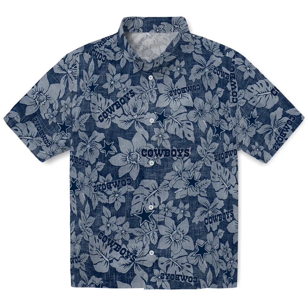 Dallas Cowboys Hawaiian Shirt - Hibiscus Oasis | Moonbestprint