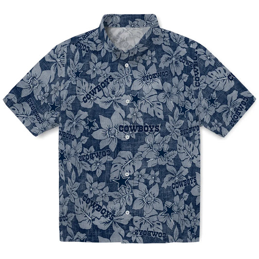 Dallas Cowboys Hawaiian Shirt - Hibiscus Oasis | Moonbestprint