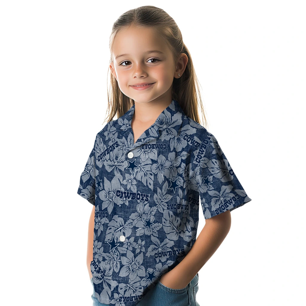 Dallas Cowboys Hawaiian Shirt - Hibiscus Oasis | Moonbestprint