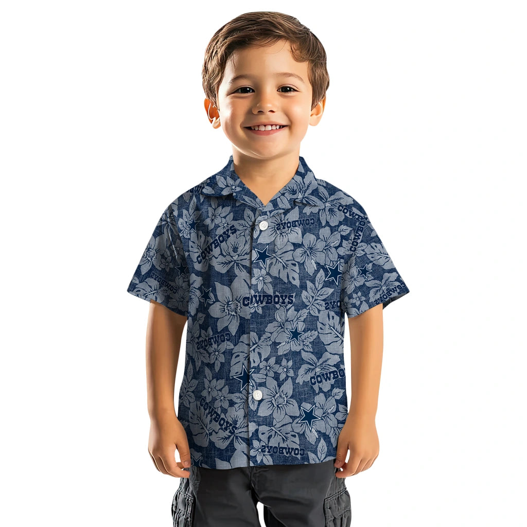 Dallas Cowboys Hawaiian Shirt - Hibiscus Oasis | Moonbestprint