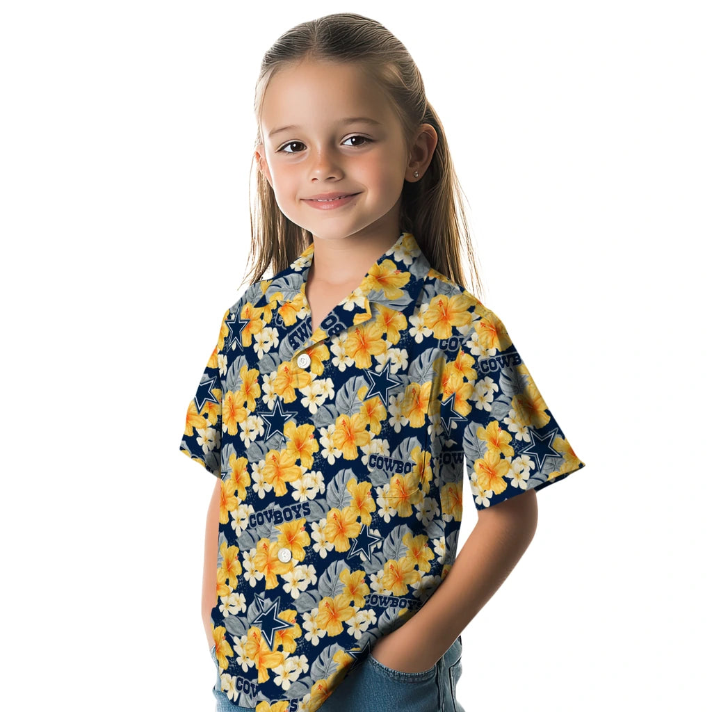 Dallas Cowboys Hawaiian Shirt - Hibiscus Tropics | Moonbestprint