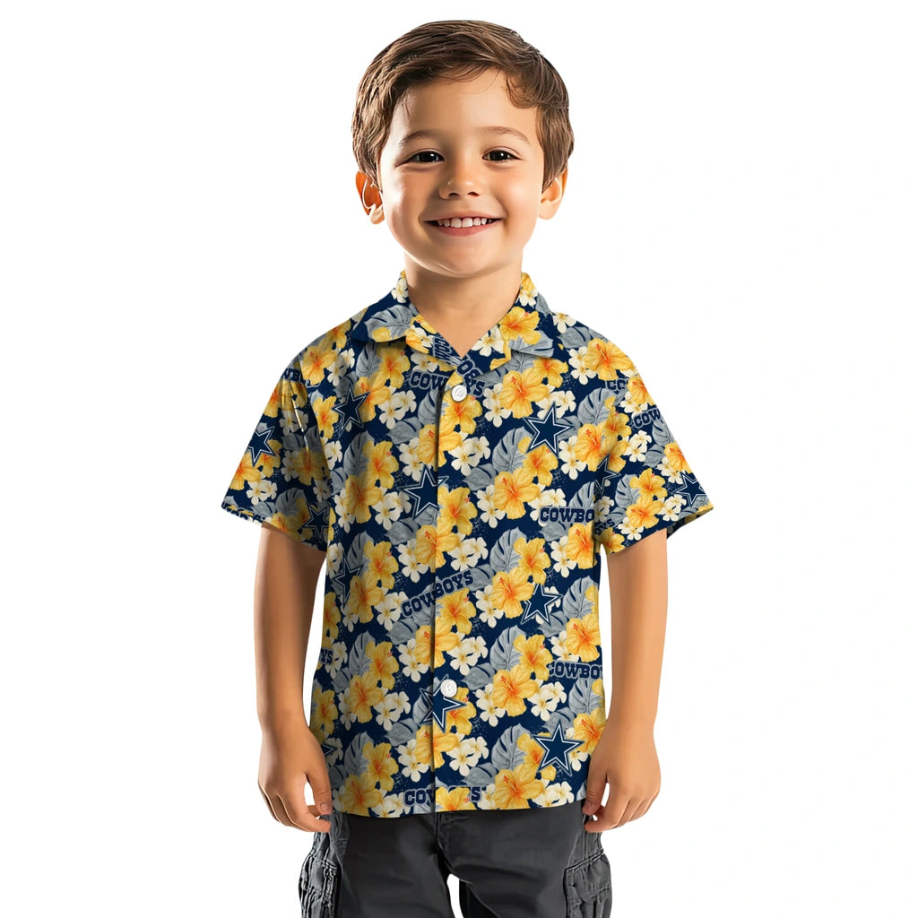 Dallas Cowboys Hawaiian Shirt - Hibiscus Tropics | Moonbestprint