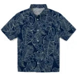 Dallas Cowboys Hawaiian Shirt - Leaf Outline | Moonbestprint