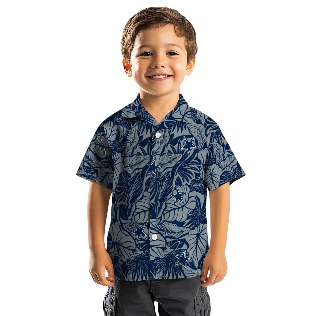 Dallas Cowboys Hawaiian Shirt - Monstera Layer | Moonbestprint