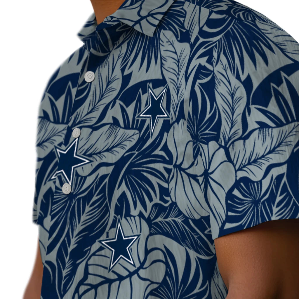 Dallas Cowboys Hawaiian Shirt - Monstera Layer | Moonbestprint