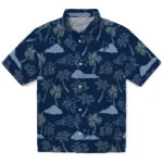 Dallas Cowboys Hawaiian Shirt - Palm And Clouds | Moonbestprint