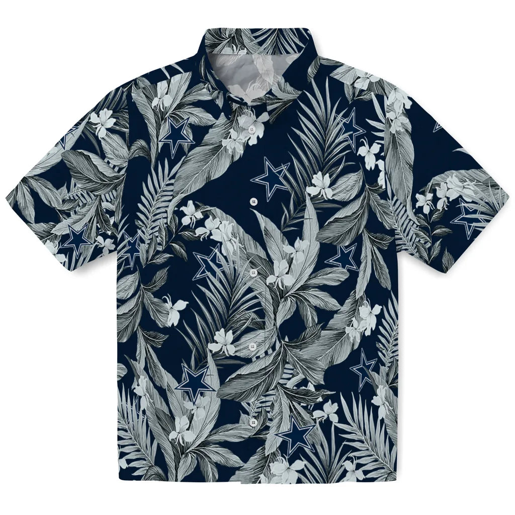 Dallas Cowboys Hawaiian Shirt - Palm Leaves | Moonbestprint