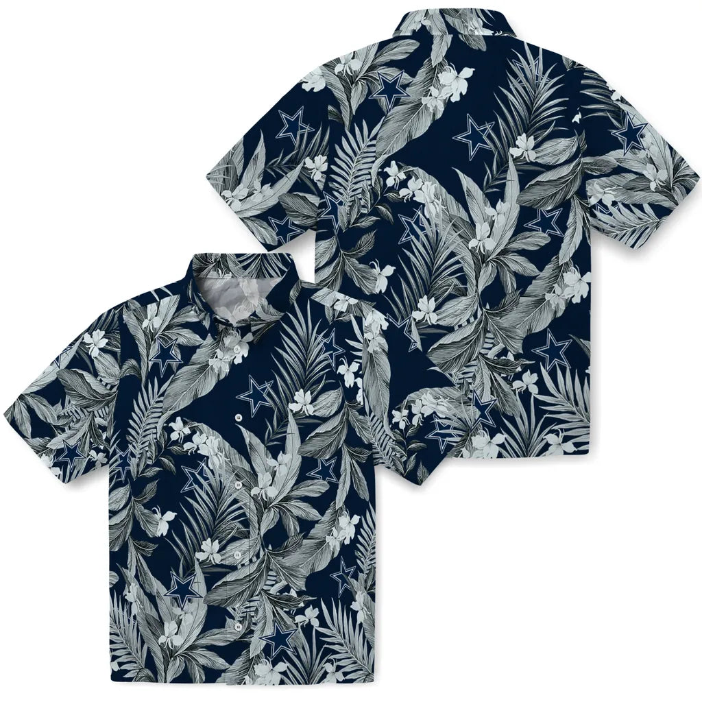 Dallas Cowboys Hawaiian Shirt - Palm Leaves | Moonbestprint
