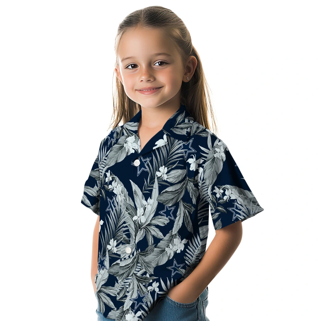 Dallas Cowboys Hawaiian Shirt - Palm Leaves | Moonbestprint