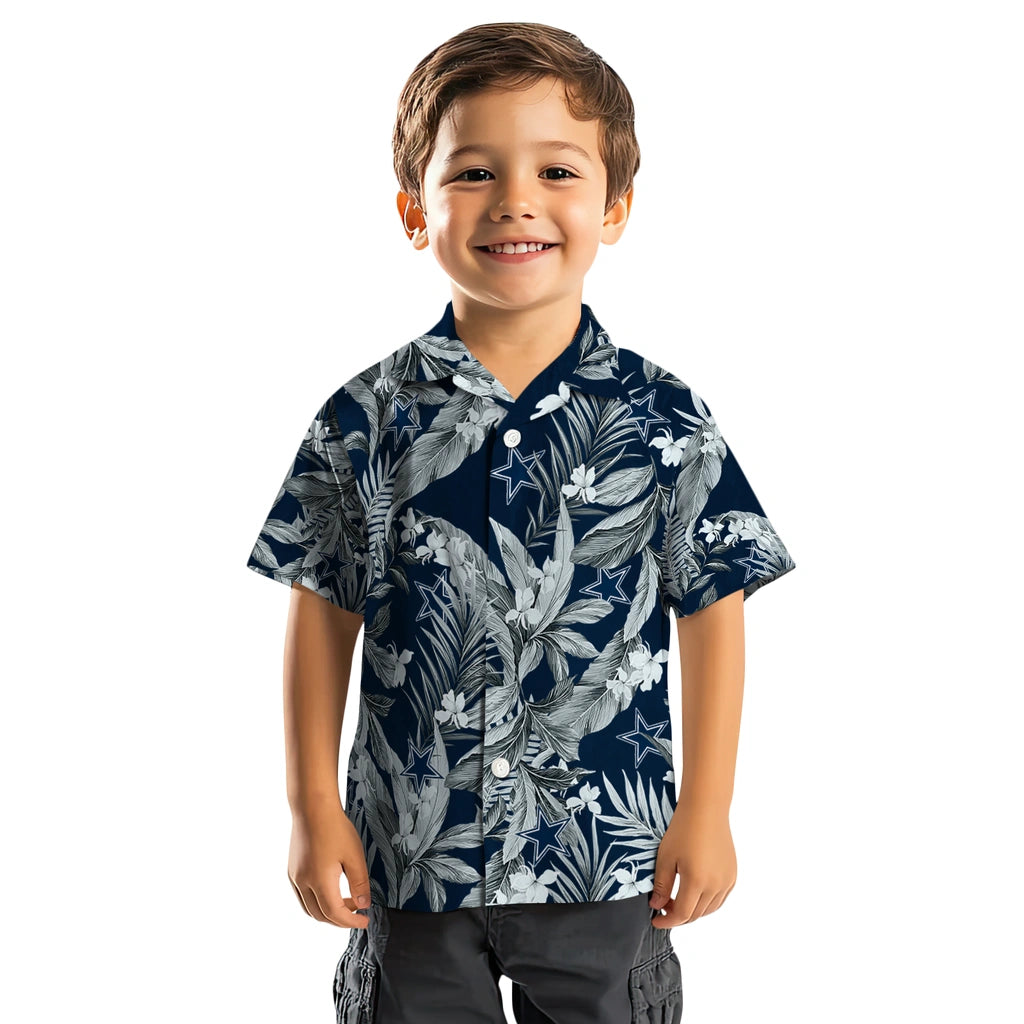 Dallas Cowboys Hawaiian Shirt - Palm Leaves | Moonbestprint